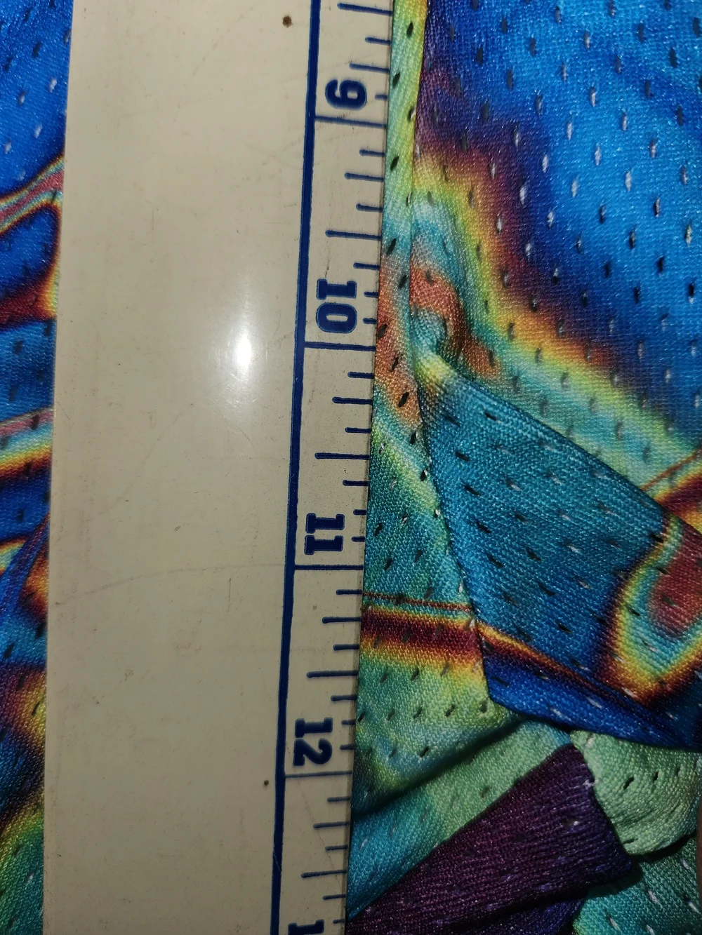 Iridescent Active Shorts in Blue/Yellow/Purple #343